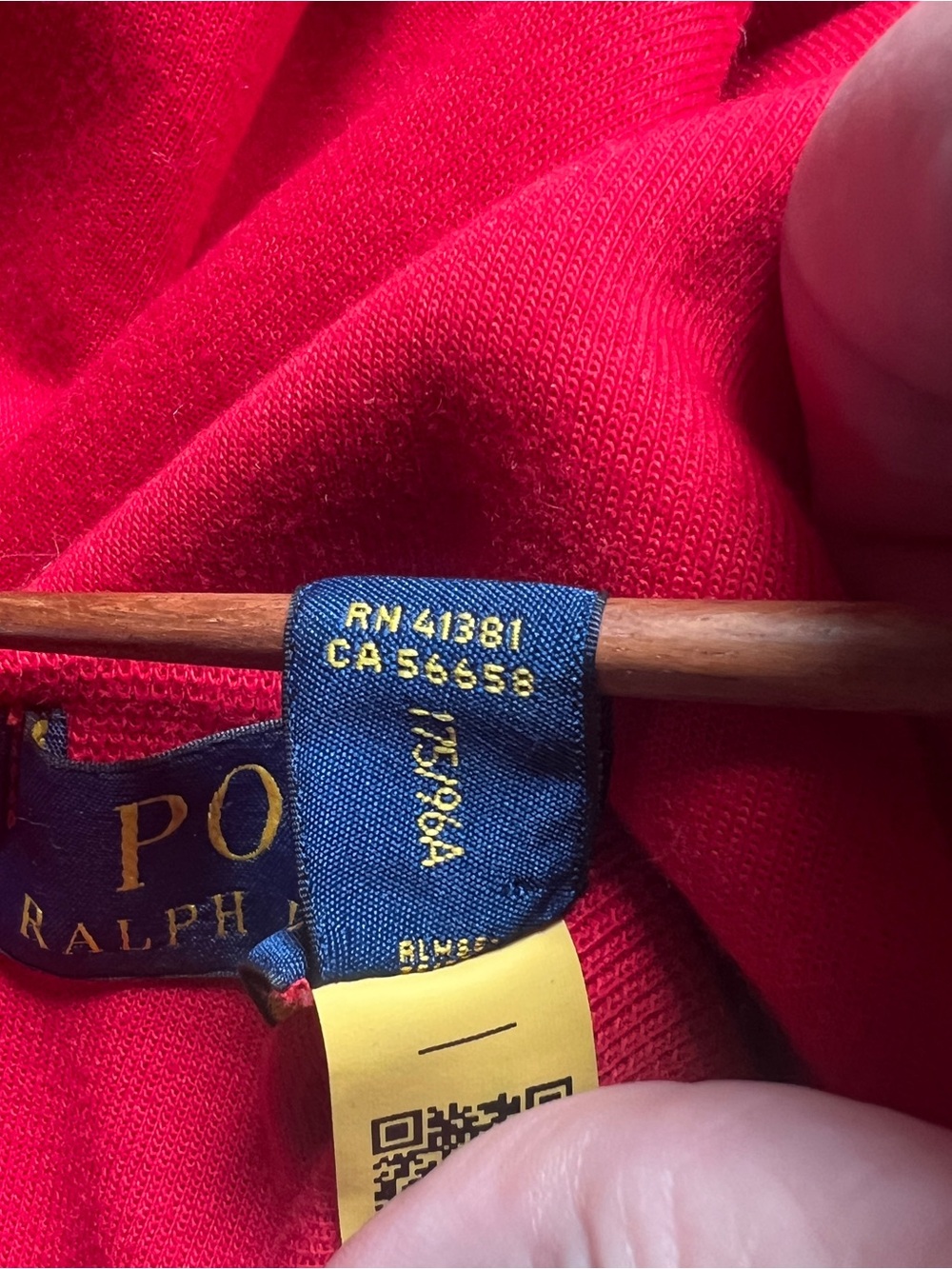 POLO RALPH LAUREN Womens Red Sweatshirt Big Textured Pony Logo Crewneck Medium - Picture 5 of 13